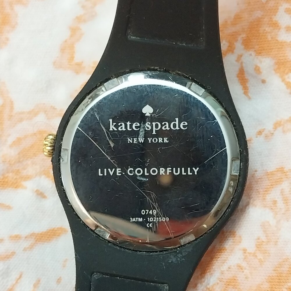 3685 Women's Vintage Kate Spade Black & White Watch With New Battery. - Picture 3 of 6